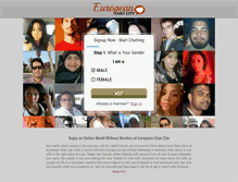 Tablet Screenshot of europeanchatcity.com